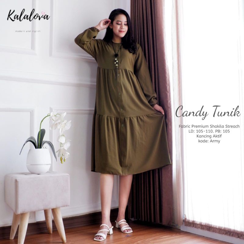 Candy tunik #fabric premium shakila stretch tunik