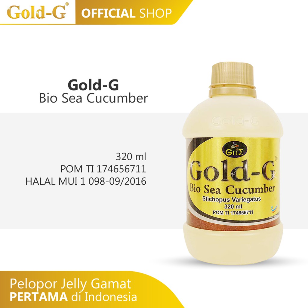 Gold G  Jelly Gamat Gold G  Bio  Sea Cucumber 320 ml 