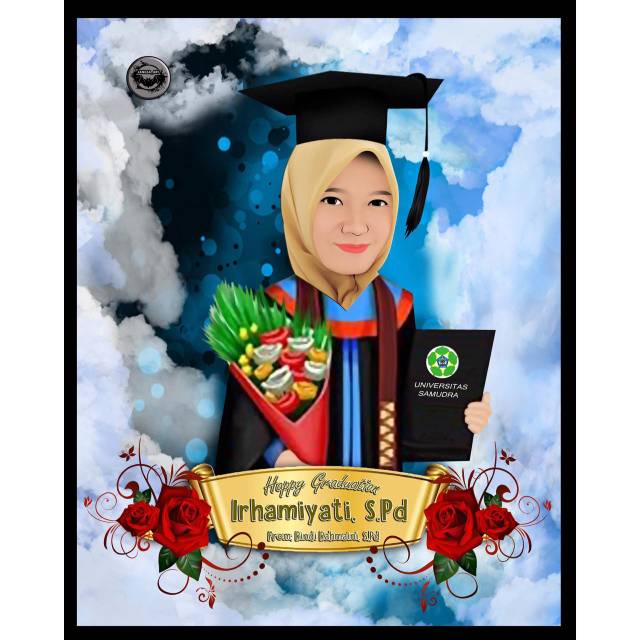 KADO WISUDA | KARIKATUR | DIGITAL ART