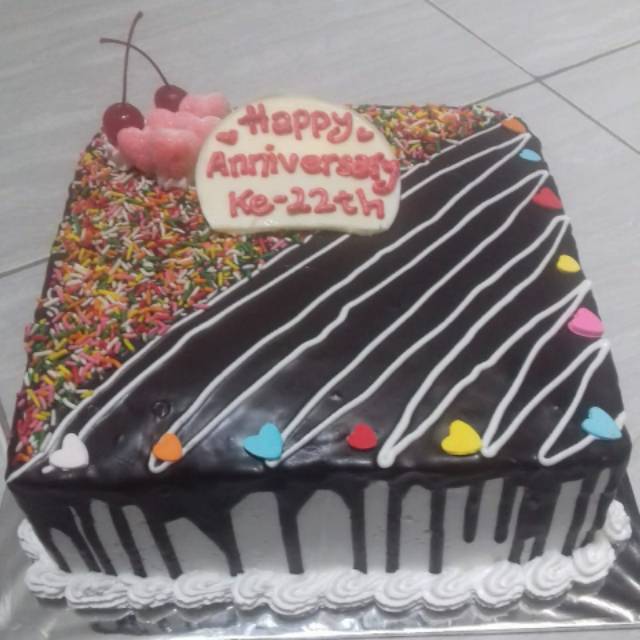 Cake ultah coklat