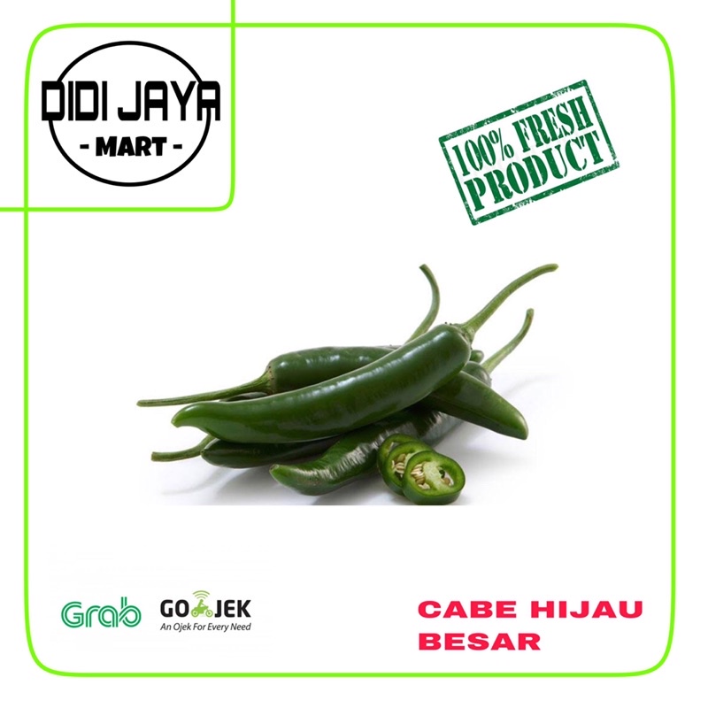 

Cabe Hijau besar / 250gram