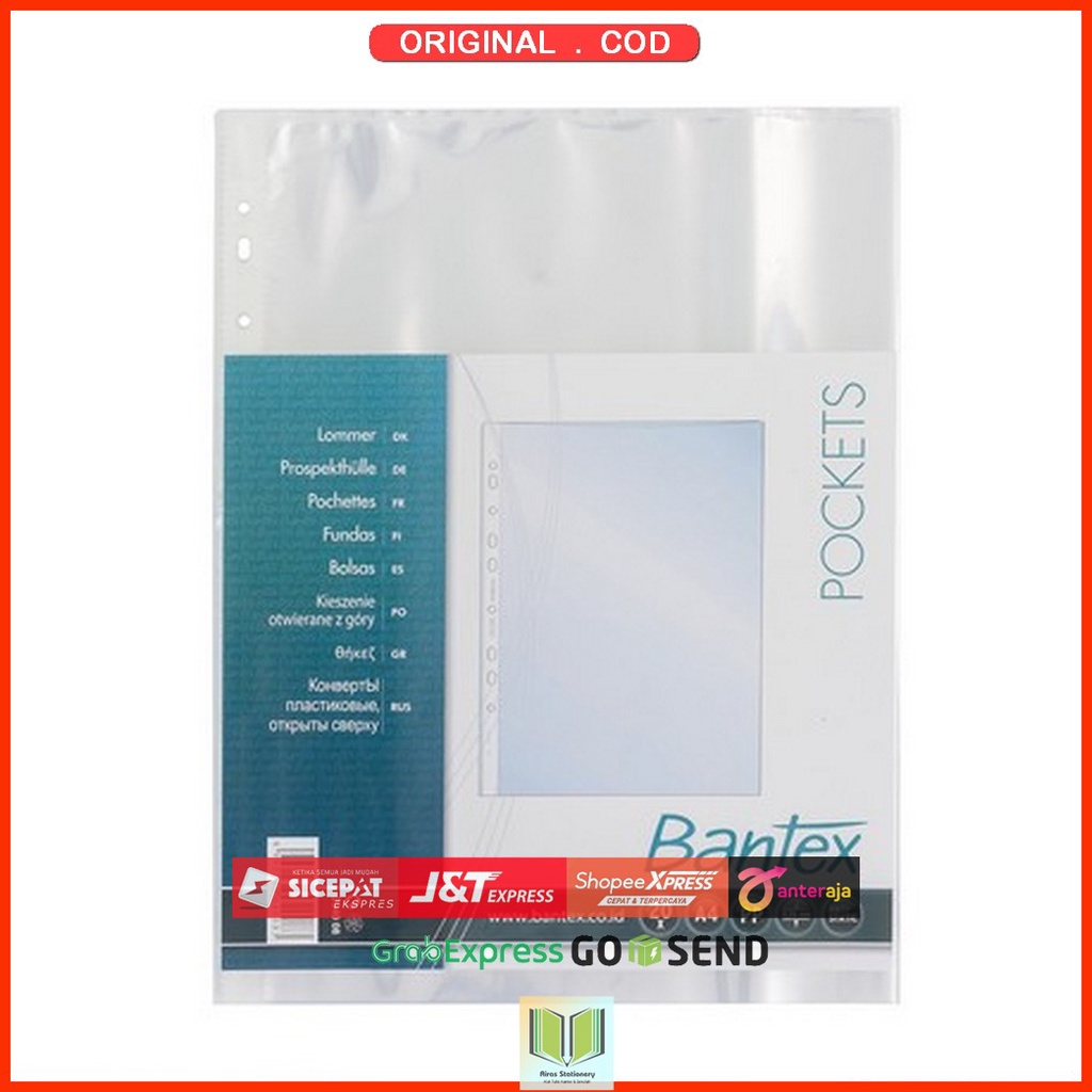 

Bantex 8040-08 Pocket 2040 A4 0,06 mm PP Clear : 20 Pcs