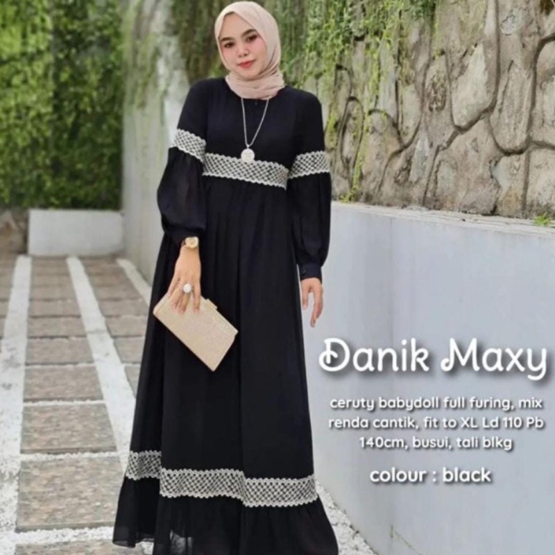 Gamis Ceruty Babbydoll Danik Maxy