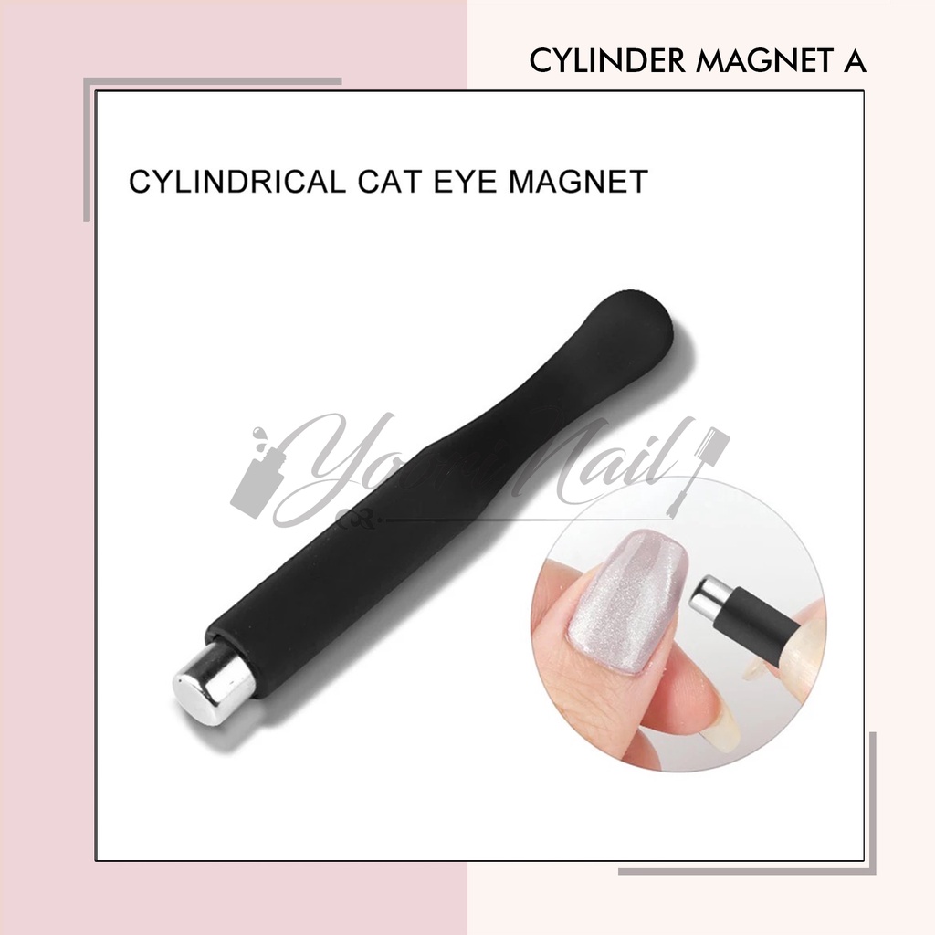 Cylinder magnetic stick magnet cat eye double headed magnet cateyes polish magnets