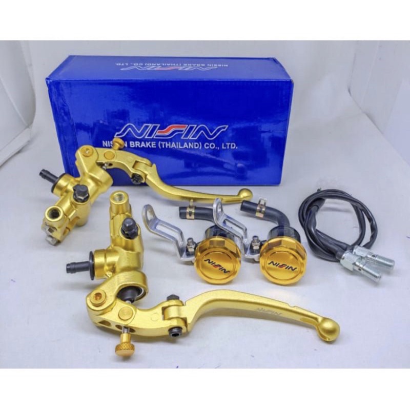 Master Rem Variasi 2 Tabung Plus Switch Rem Kiri Kanan Motor Nmax, PCX, ADV,Ninja,MX king,KLX,RX kin