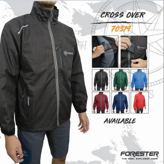 Jaket Riding/Biker Waterproof Forester Advanture 70319 Cross Over