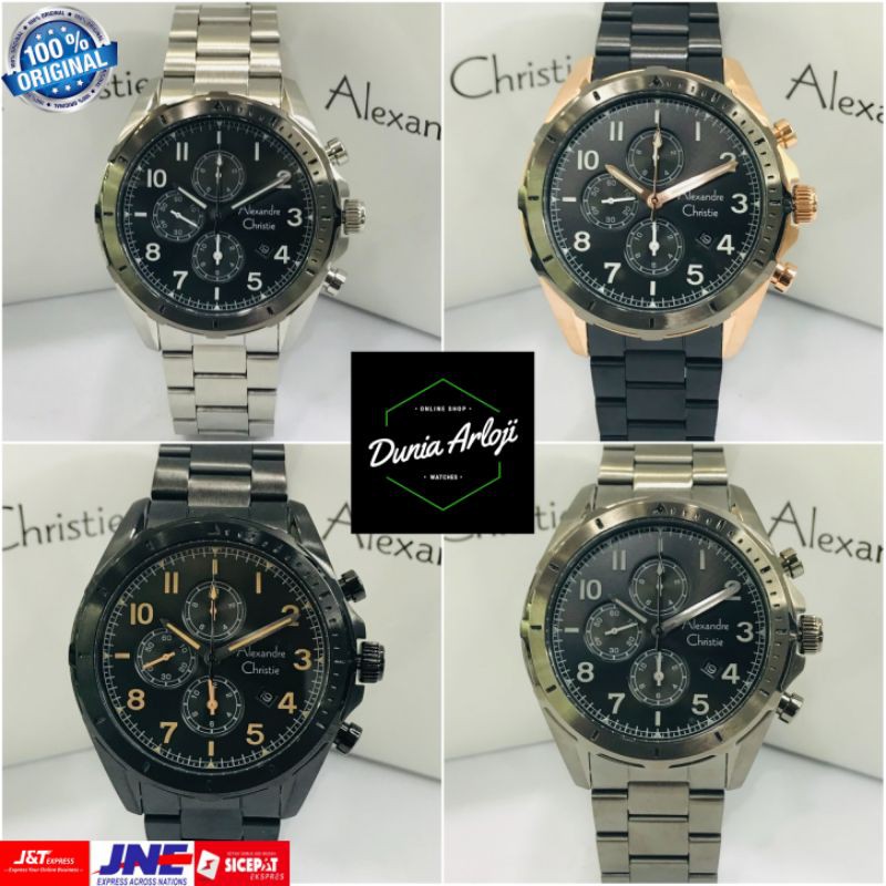 JAM TANGAN PRIA ALEXANDRE CHRISTIE ORIGINAL AC.6556MC GARANSI RESMI ALEXANDRE CHRISTIE 1 TAHUN