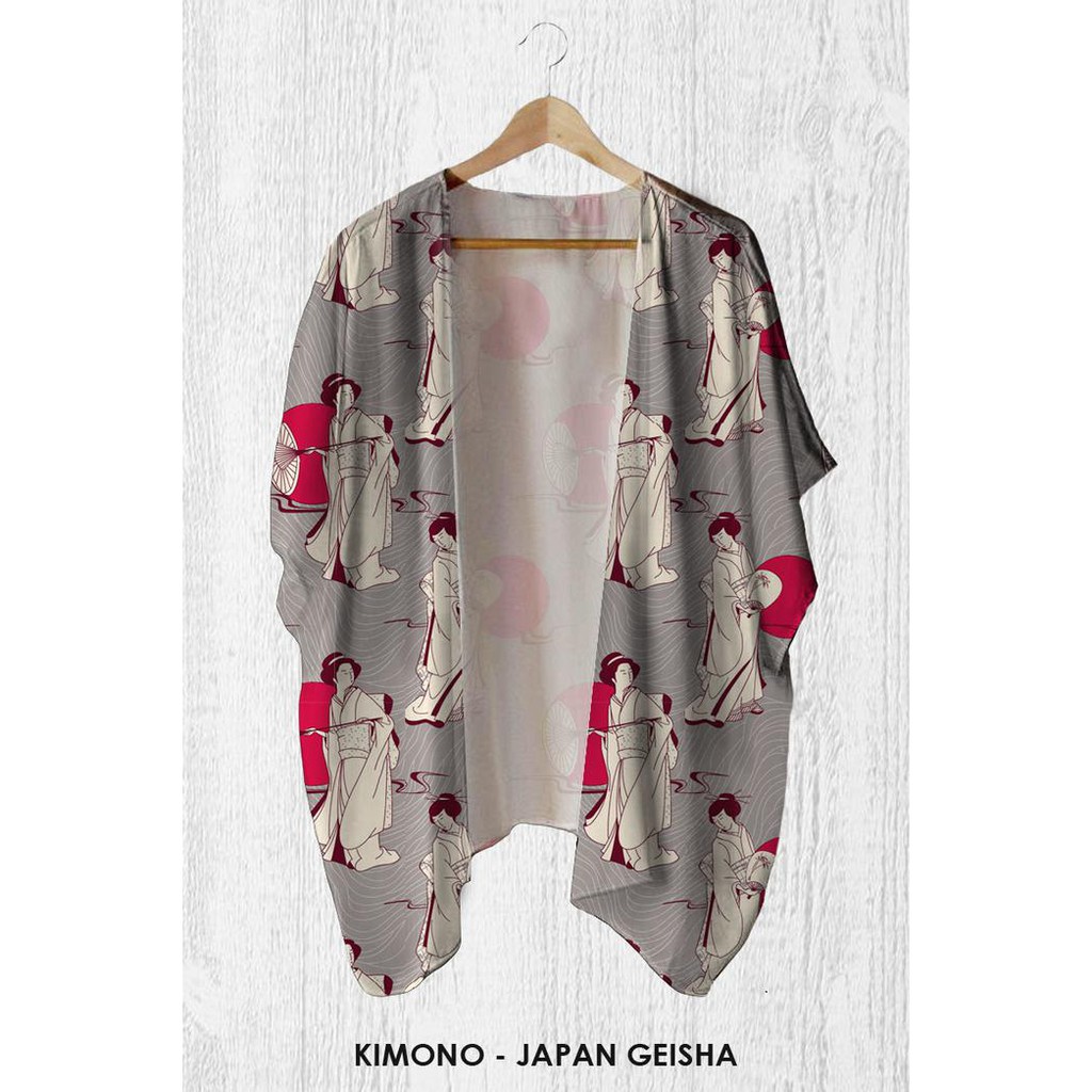 Cardigan Wanita - Kimono Outer Japan Geisha