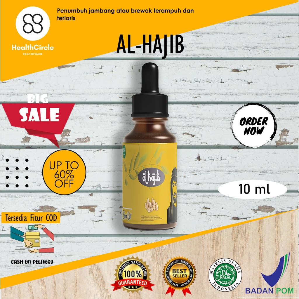 AL-HAJIB–Penumbuh dan Penebal jambang Ampuh menumbuhkan brewok jenggot kumis jambang dan alis alami