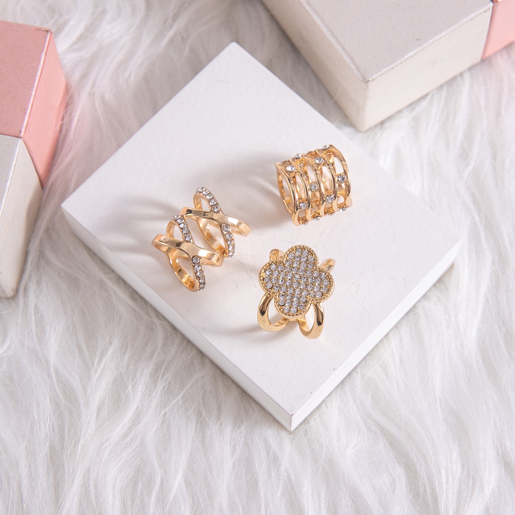 Rainystars Bros Pin Ring Klip Gaya Korea Untuk Aksesoris scarf Wanita