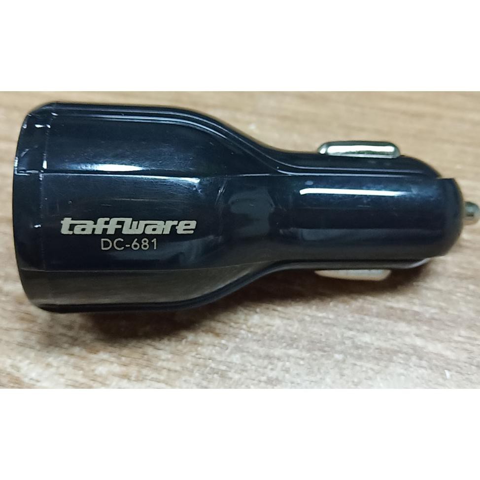 Car Charger Dual USB 2 Port 3.1A QC3.0 DC-681 Black Taffware IDO002 Grab Medan