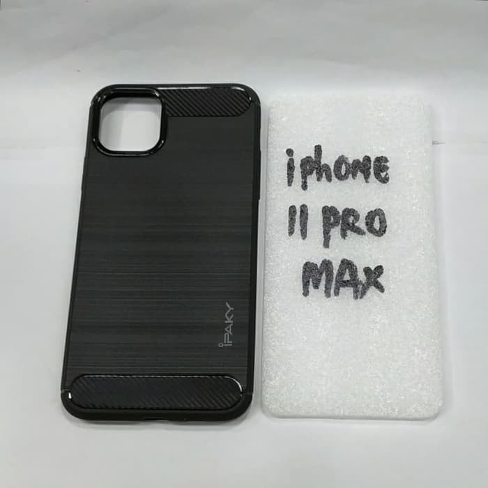 IPHONE 11 PRO MAX softcase ipaky IPHONE 11 PRO MAX silikon karet hitam