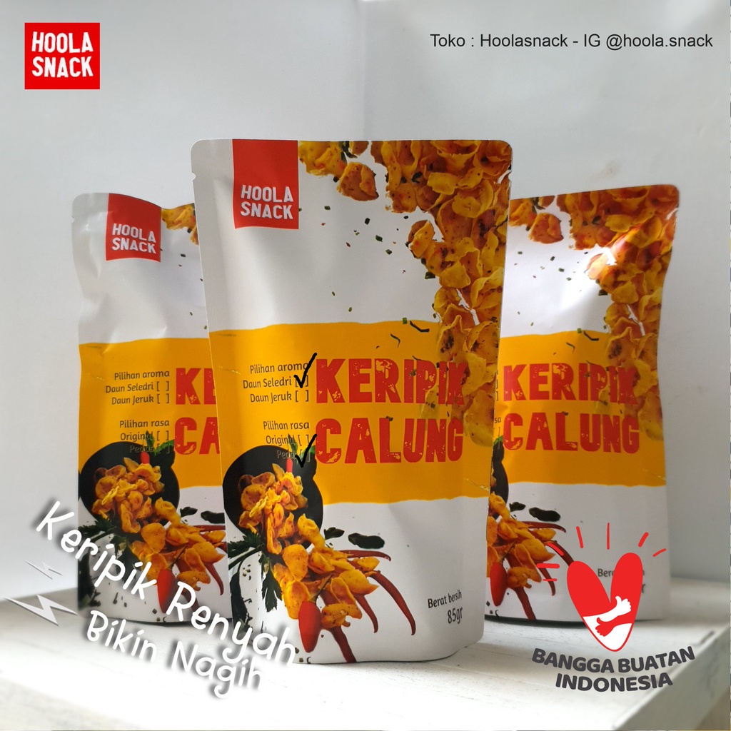 

Keripik Calung Aroma Daun Seledri Pedas