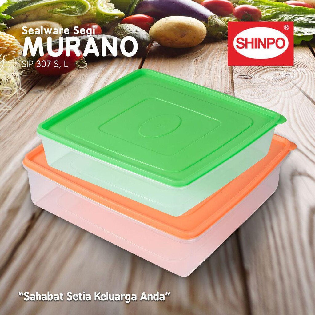 SHINPO Kotak Makanan Plastik 307L 6.5 L Kotak Donat / Makanan Murano Food Storage SIP-307L
