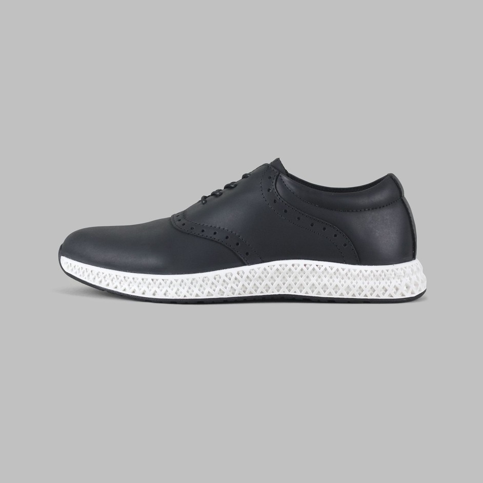 ARTAP Footwear - Sepatu Sneakers Pria Kulit Asli - Kluet CH Black White Sole