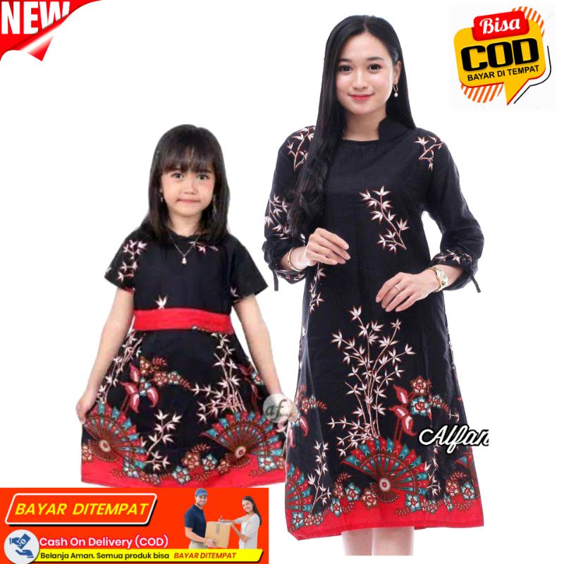 Promo Termurah Couple batik atasan ibu dan anak Terbaru - Dress batik ibu dan anak Couple Terbaru 20