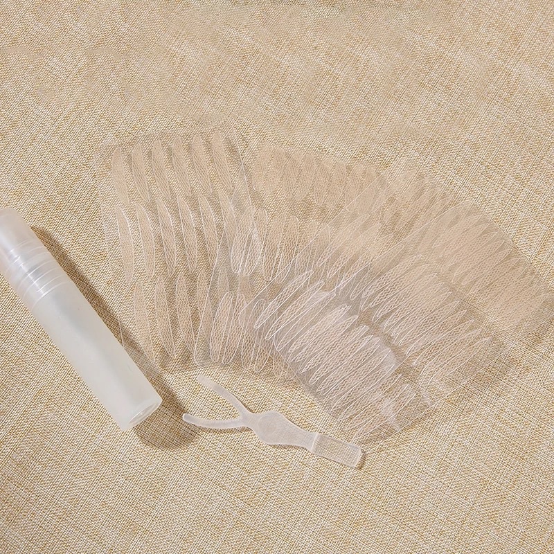 Invisible Breathable Waterproof Self Adhesive Mesh Lace Lift Double Eyelid Stickers Set