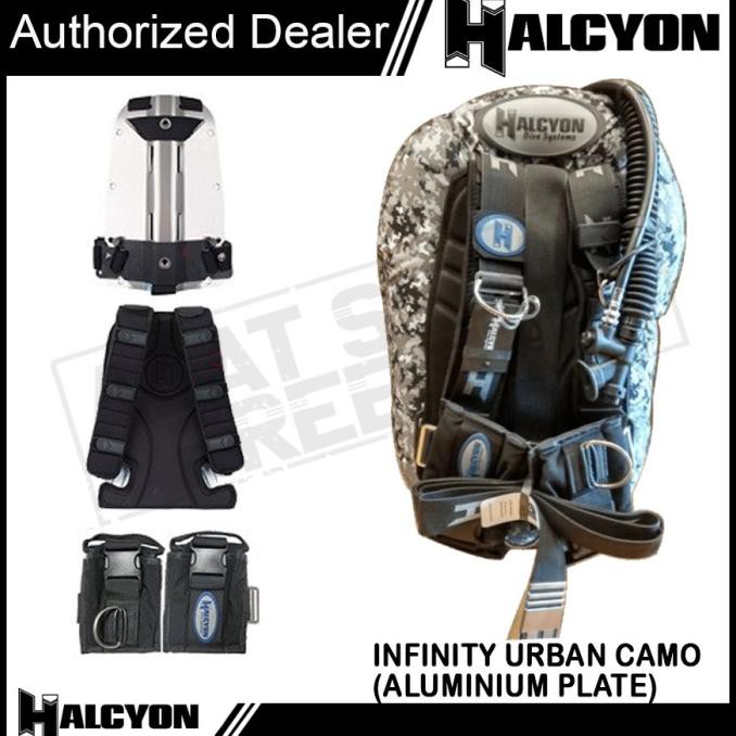 10.521.030 Halcyon BCD Technical Diving Infinity Urban Camo - No Mares