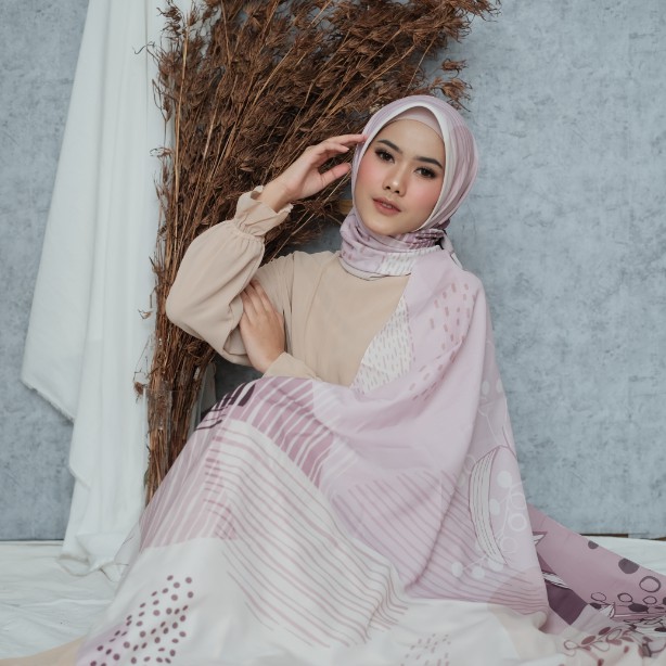 KERUDUNG SEGI EMPAT PRINTING MOTIF JILBAB SEGIEMPAT HIJAB SEGIEMPAT SCARF THABITA