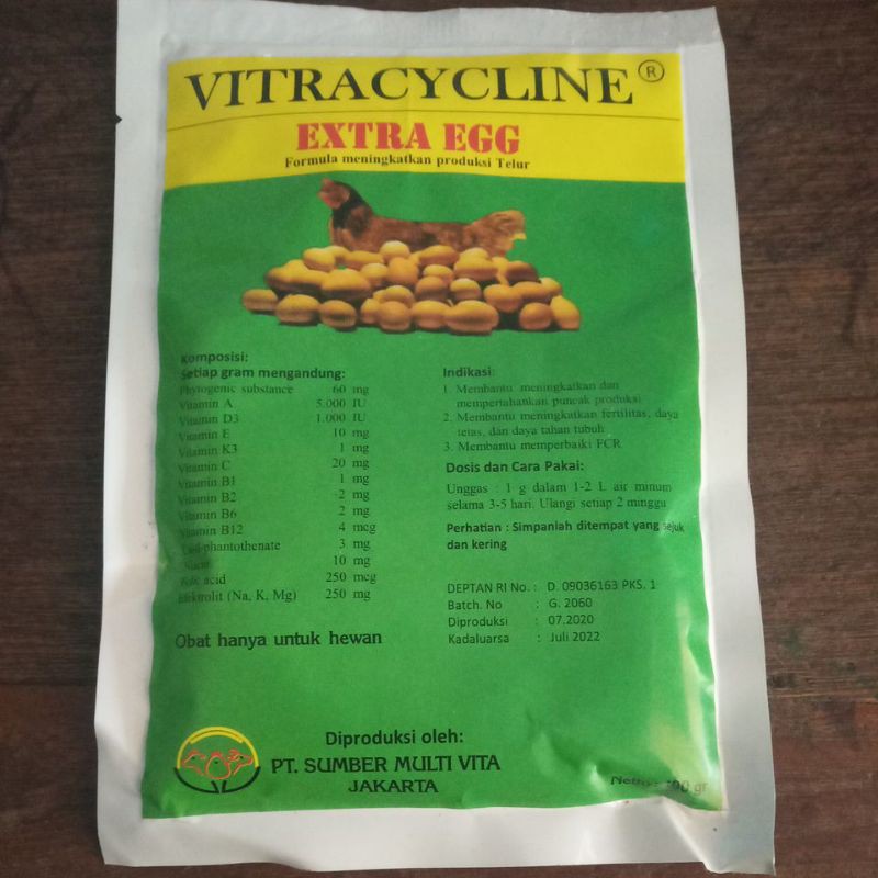 

VITRACYCLINE EXTRAEGG 100 GRAM