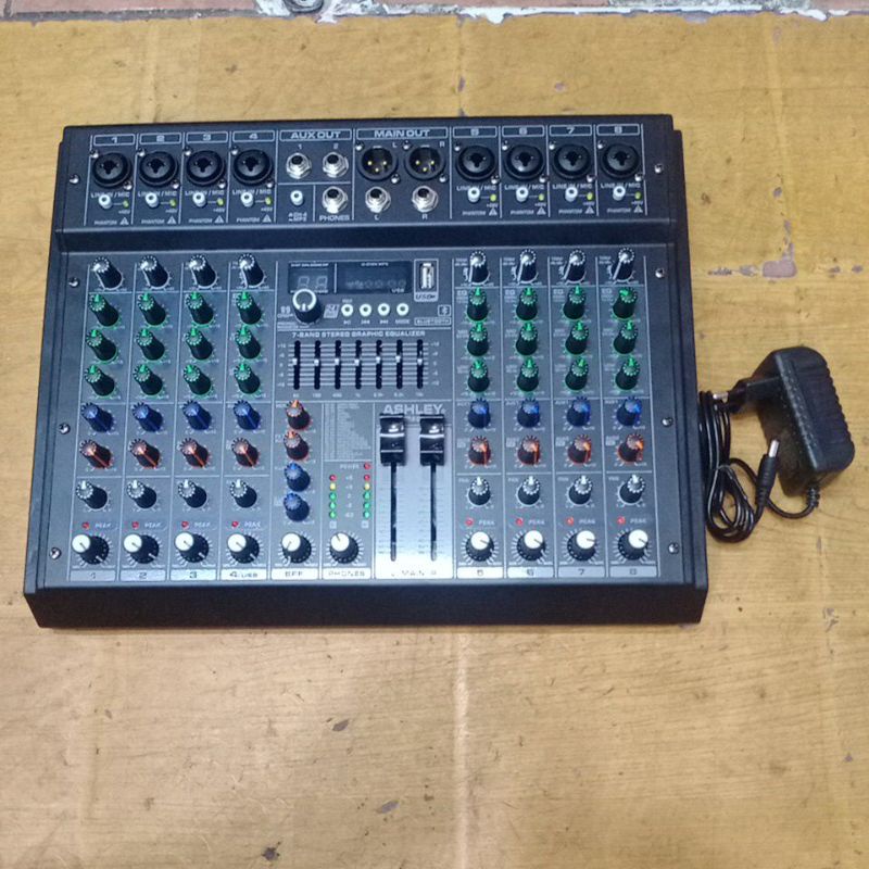 ashley samson8 samson 8 8ch usb bluetooth soundcard original mixer