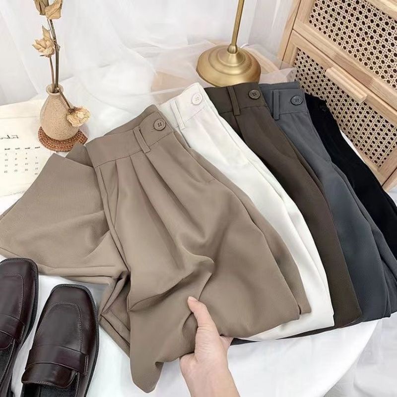 YORA LOOSE PANTS (HIGHWAIST PANTS) Loose Pants Trousers Wanita Anti Lecek - Celana Anti Kusut - Celana Kulot Wanita - Celana Kantor Wanita- Celana Formal Wanita - Celana Kerja Wanita