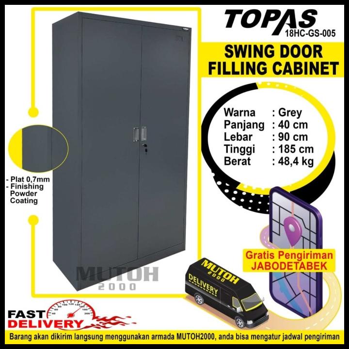 

BEST SELLER !!! LEMARI ARSIP LEMARI BESI FILLING CABINET 2 PINTU SWING TOPAS GS-005 TERLARIS