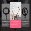 V8 - SEGILIMA LED / 5 LAMPU Foldable Selfie Make Up Ring Light 14in