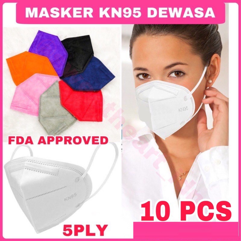 MurmerOfficial R483 Masker KN95 Surgical Mask MASKER ANTI VIRUS 5 LAYER