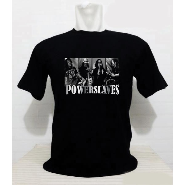 KAOS BAJU DISTRO POWERSLAVES TSHIRT MUSIK ROCK POWER SLAVES 06