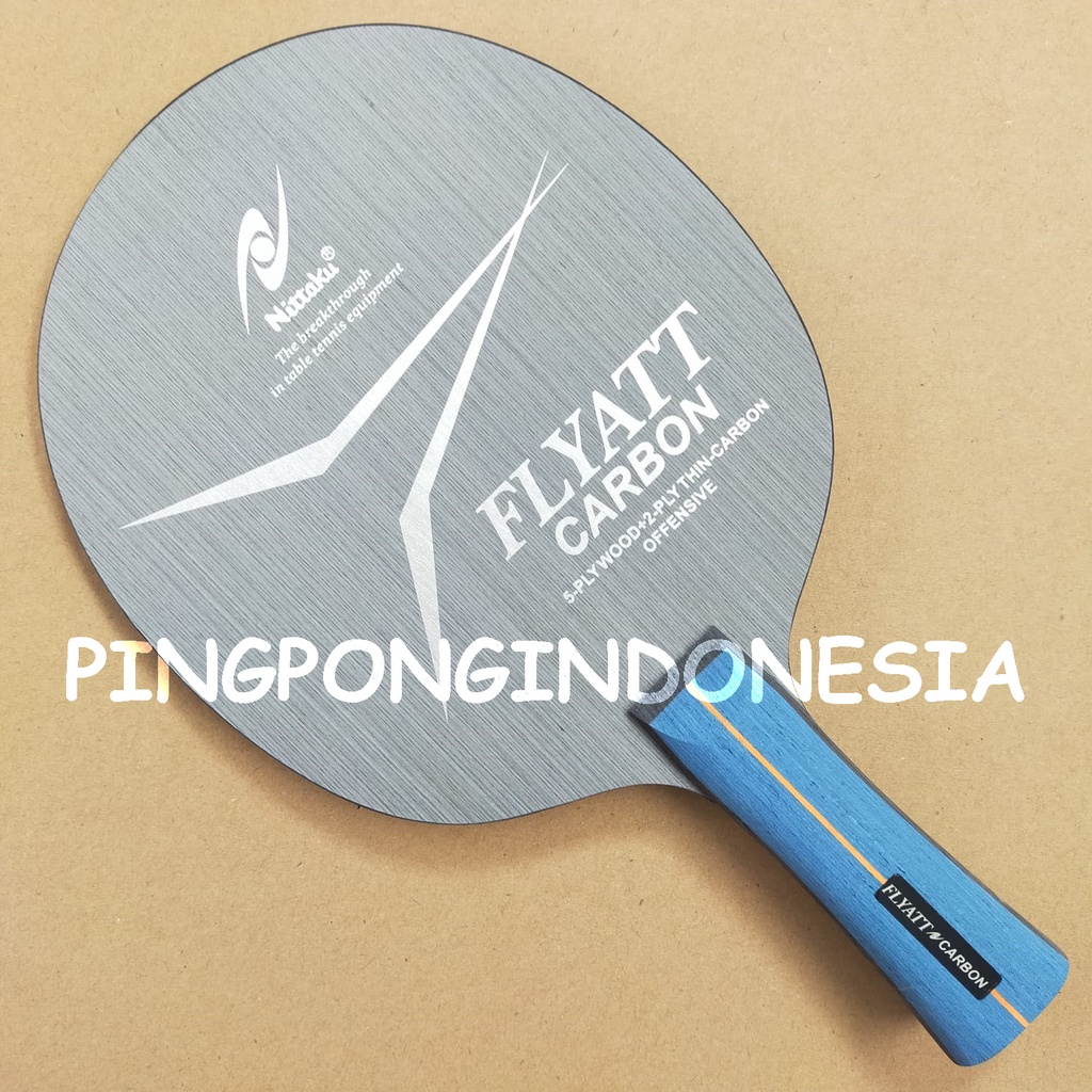 Nittaku Flyatt Carbon - Kayu Blade Pingpong Bet Bat Tenis Meja OFF