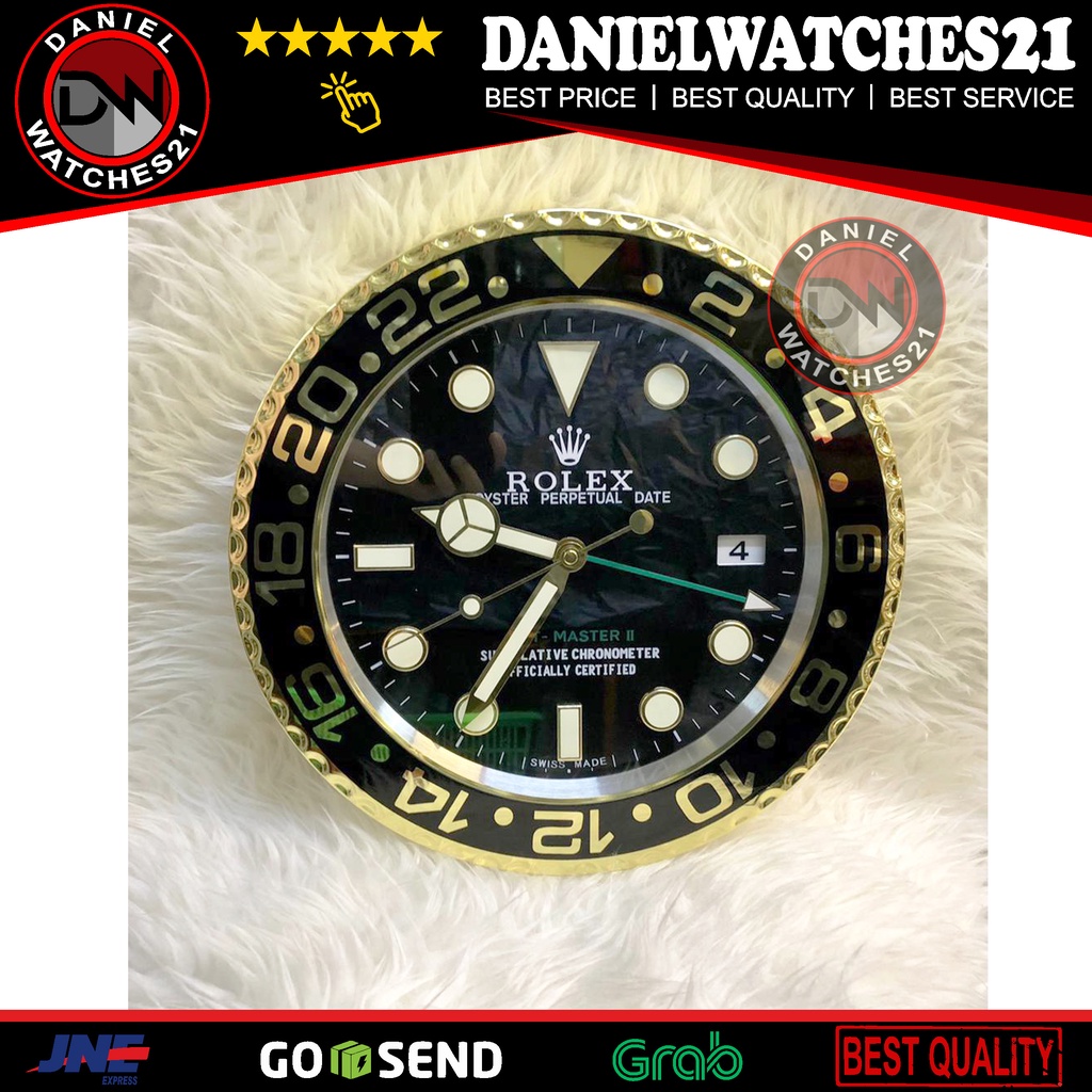 JAM DINDING RL GMT MASTER II BLACK GOLD