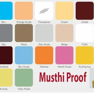 Musthi Paint Cat  Tembok  Waterproofing Setara AquaProof 