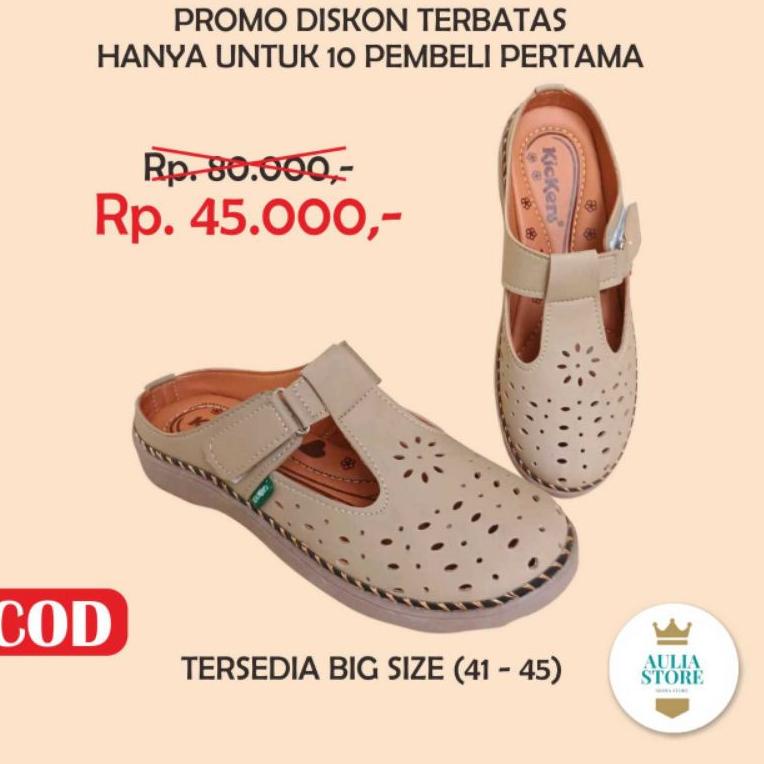 BLP.02Jl22q - sandal selop kickers wanita big size jumbo. sl btg 09