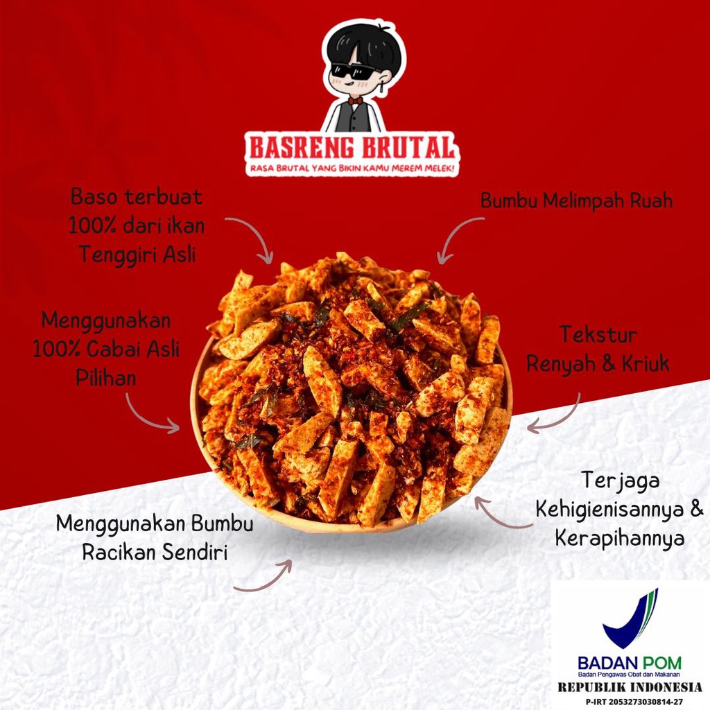 

Basreng Stik Cikruh Pedas manis Daun Jeruk (Bumbu Basah) 100gr