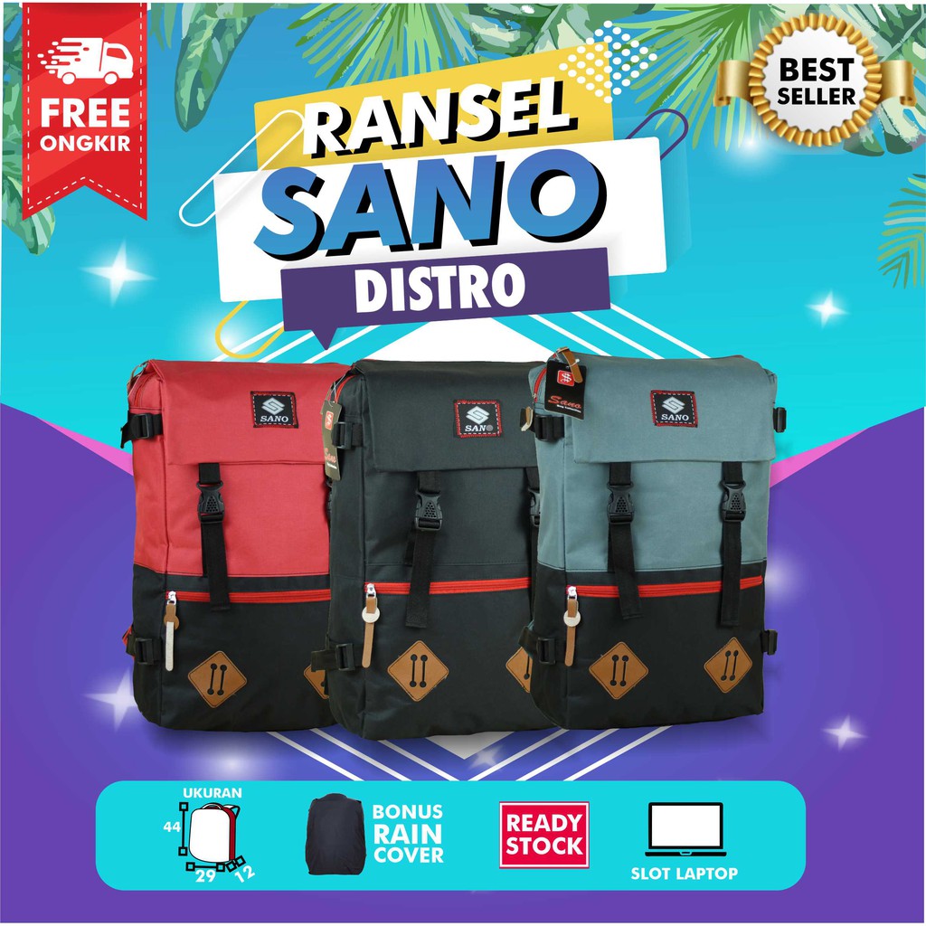 OBRAL TAS DISTRO !! Ransel Distro Cowok SMP SMA Backpack Punggung Pria Tas Laptop Mutltifungsi Keren