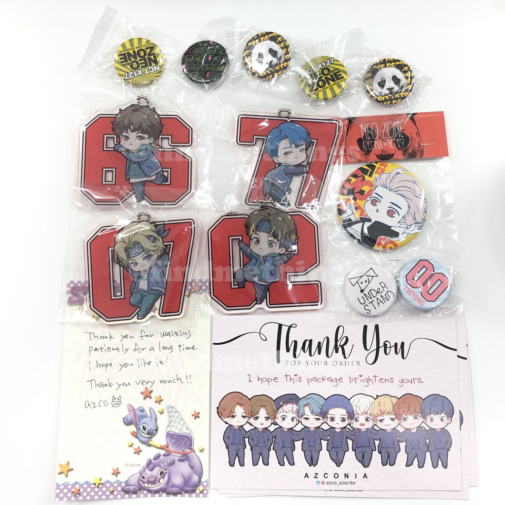 NCT 127 acrylic charm & button pins by azco