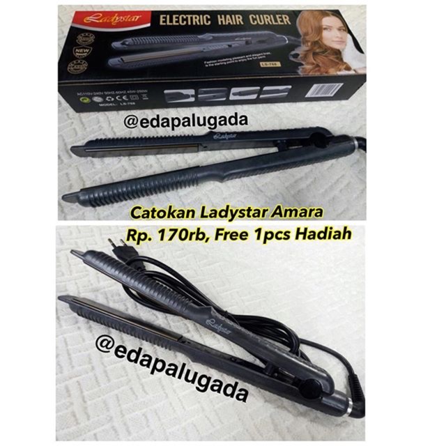 catokan ladystar  ls 768 original, catokan 2in1 , catokan curly, BEST SELLER