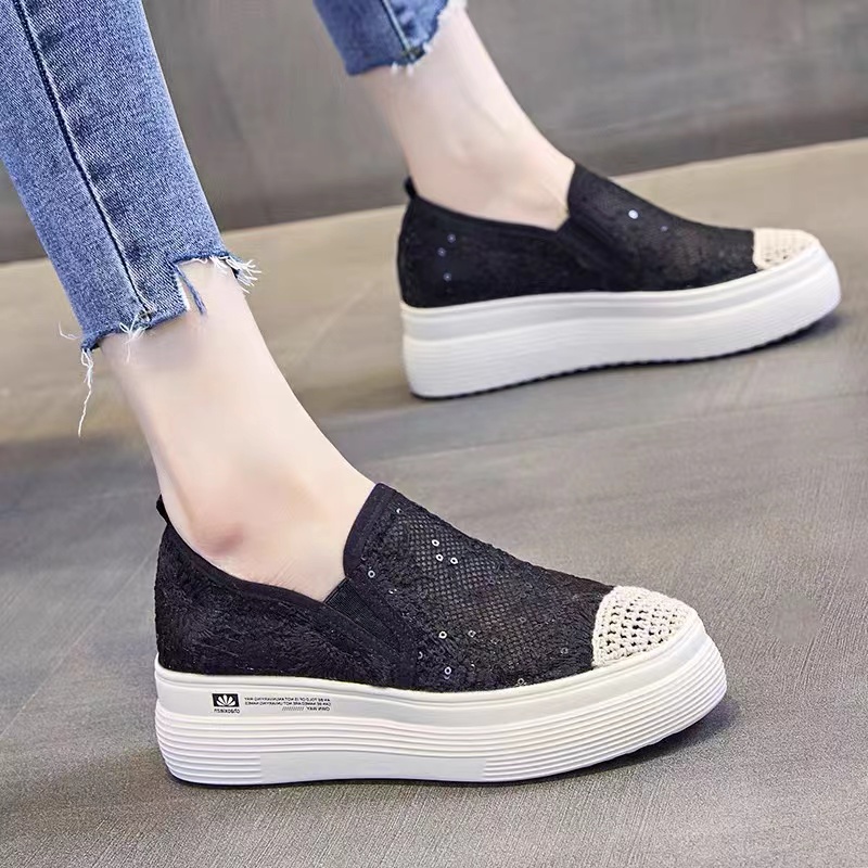 Sepatu Sandal Wedges Wanita Import Premium Quality F42