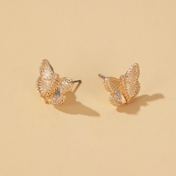 anting kupu-kupu retro simple butterfly earrings (2J3) jan232