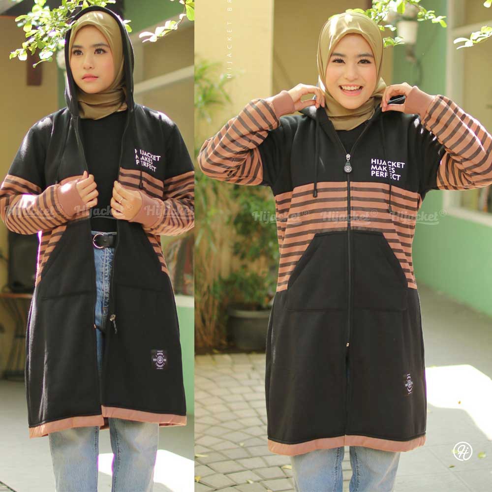 Jaket Jacket Jeket Hoodie Wanita Cewek Cewe Muslimah Hijabers Hodie Hijaket Hijacket Terbaru Vahira-6
