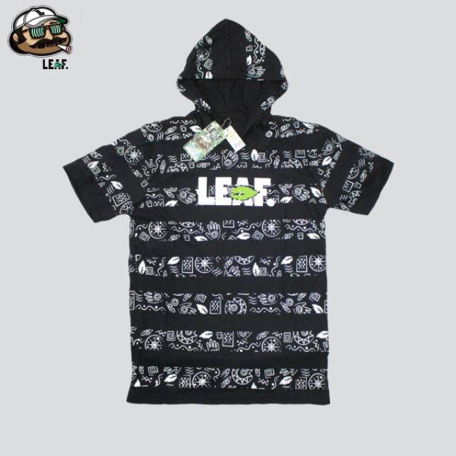 Kaos hoodie leaf