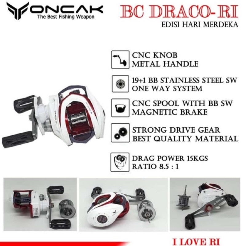 REEL BAITCASTING ONCAK DRACO RI