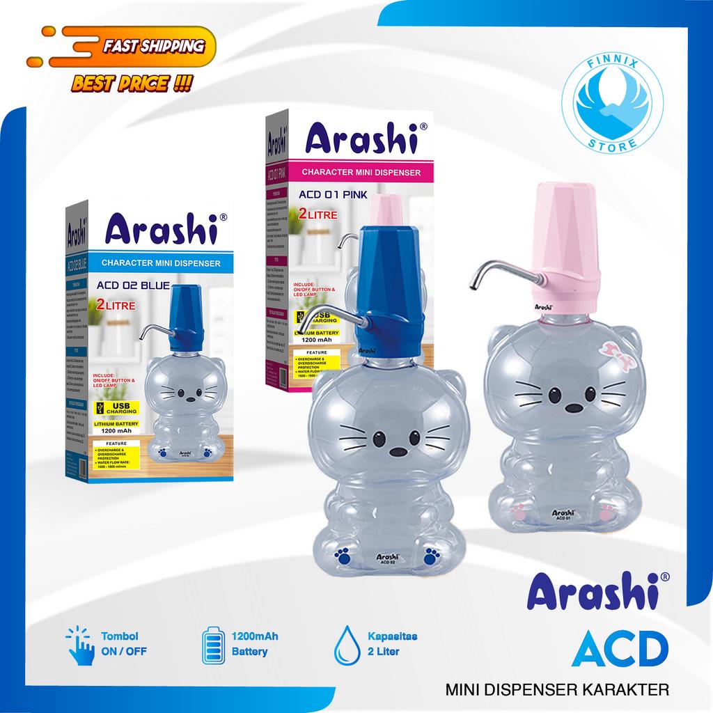 Dispenser Mini Portable Arashi ACD 02 Karakter / Galon Air Kecil 2L