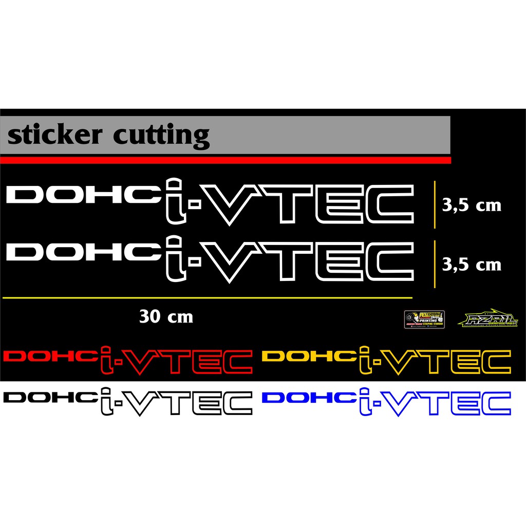 Sticker i vtec DOHC