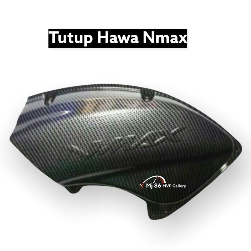 Cover Tutup Laci Kiri Nmax New 2020-2022 import Kualitas Ori Warna Hitam Karbon