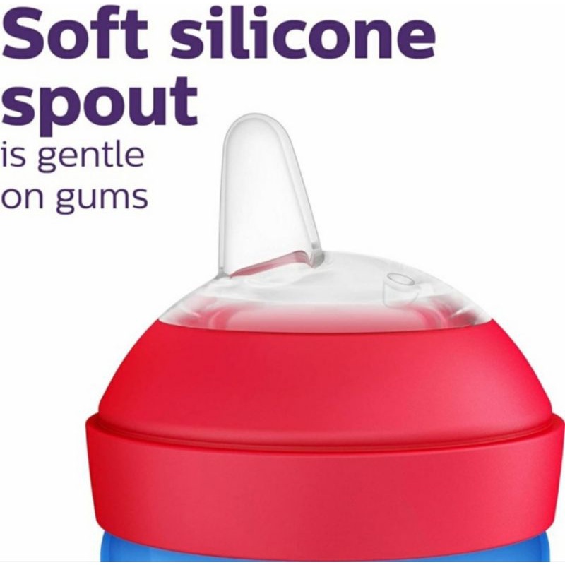 Philips Avent  Sippy Cup Pingu Training Cup Soft Spout Impor 200ml 6m+ soft spout My Grippy Spout Cup 300ml