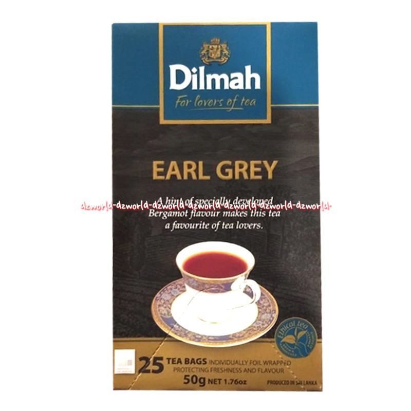 Dilmah Earl Grey 25bag Tea Bag Teh Import Teh Dilmah Blue Biru 25 bag Dil Mah Early Grey Teh Kemasan Sachet