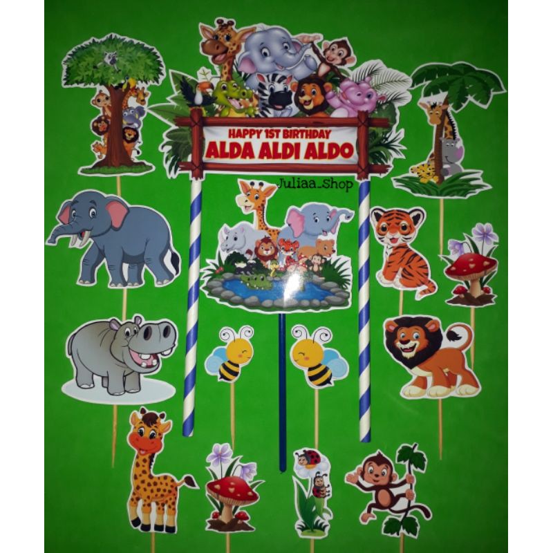 topper cake ZOO