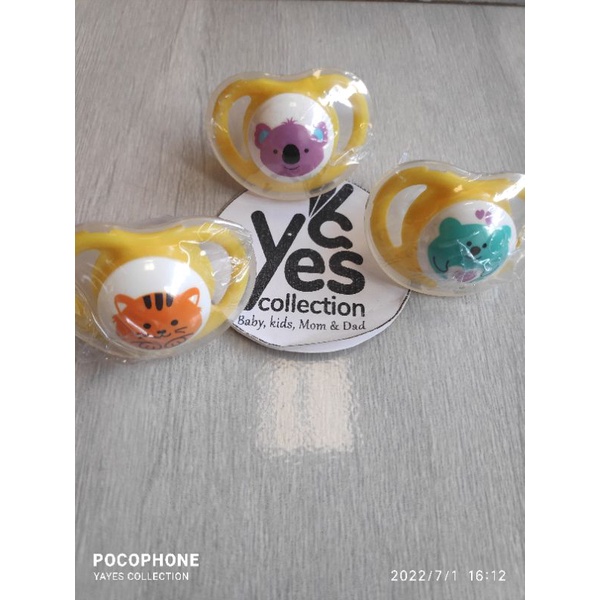 Pigeon Empeng dot 1 Pcs pegangan bayi baby balita ekonomis karakter Sillicone nipple pacifier BPA Free